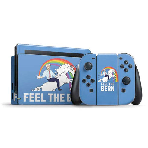 Feel The Bern Unicorn Nintendo Skins